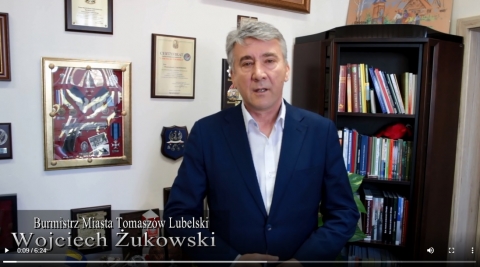 Burmistrz Wojciech Żukowski o sytuacji związanej z koronawirusem