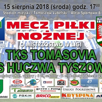TKS Tomasovia zmierzy się z drużyną TKS Huczwa Tyszowce