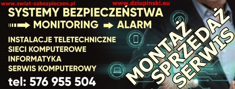 Przemysław Dziupiński - monitoring, alarm, teletechnika, informatyka